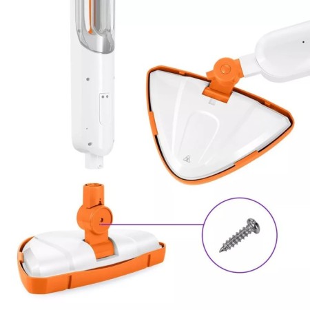 Steam mop KitFort KT-1048-2, 1300 W, 360 ml, cord 4.9 m, white-orange-3