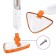 Steam mop KitFort KT-1048-2, 1300 W, 360 ml, cord 4.9 m, white-orange