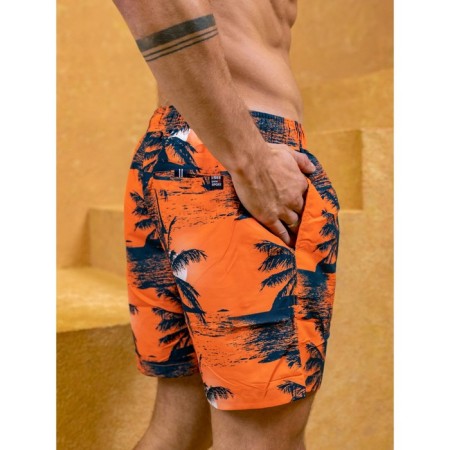 Male ISee shorts, size 50, orange color-5