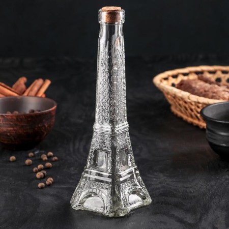 Glass bottle for sauces and oil "Paris", 200 ml, h = 24 cm