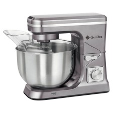Миксер Gemlux GL-SM5.1GR, планетарный, 1000 Вт, 5 л, 6 скоростей, 3 мешалки, серебристый