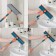 Okloma with a Raccoon microfiber nozzle, steel telescopic pen, 28 × 7 × 68 (102) cm, mix color