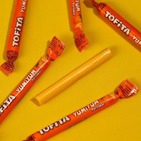 Chewing sweets “I love you, even though you are always unhappy”, taste: orange, 50 g, 8 pcs.-2