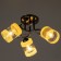 Svetogor chandelier "Sun" 3x60W e27 black chrome