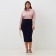 Рубашка шелковая MIST plus-size, р. 52, пыльная роза
