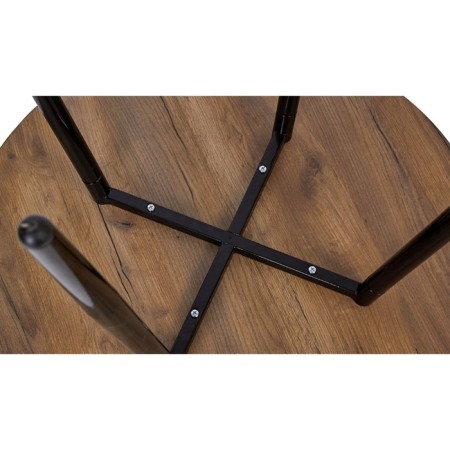 Dining table Polini Home London, color of oak craft black-7