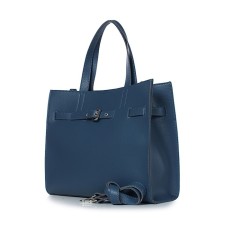 Female bag, artificial leather, 345x280x135 cm, blue