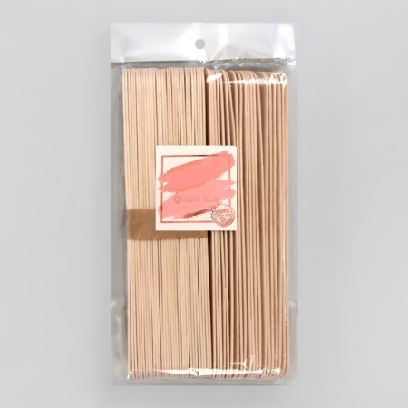 Spit for depilation, wooden, 20 × 2.3 cm, 50 pcs-2