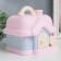 Piggy bank Plastic "House" with stickers mix 20x17x15.5 cm