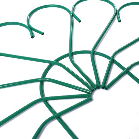 Decorative fence, 62 × 450 cm, 5 sections, metal, green, Pavlin-2, Greengo-9