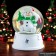 Souvenir Polystone Water Ball "A Snowman in a School hat, with a Christmas tree" D = 6.5 cm 8x6.5x6.5 cm