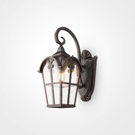 Bra Outdoor O413WL-01BZ, 1x60W, 16x38.5x38.5 cm, E27, Antik bronze color