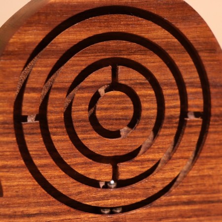 Puzzle-labyrinth "Snail" 14x11 cm, tree shisham-2