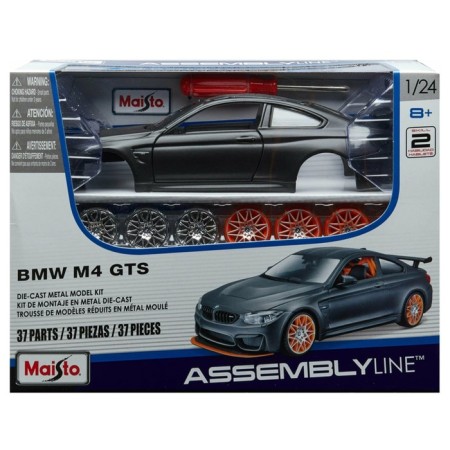 MASTO DIE-CAST BMW M4 GTS machine, with a screwdriver, 1:24, dark gray color-3