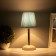 Table lamp "Lika" 1x40W E27 white/gold/blue 15x15x32.5cm