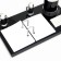 Table set 4V1 with a business card holder, black tree