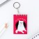 Keychain for keys, notebook "Do not take me me", 5.5 x 7.5 cm