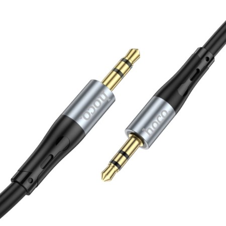 Cable AUX HOCO UPA22, Jack 3.5 mm (M) - Jack 3.5 mm (M), 1 m, silicone, black