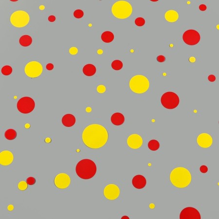 Film for flowers "confetti" red+yellow 0.7 x 8.2 m, 40 mkm-2