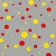 Film for flowers "confetti" red+yellow 0.7 x 8.2 m, 40 mkm