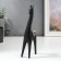 Polystone souvenir "Black Horse with the Golden Guine" 18.5x6.8x3.3 cm