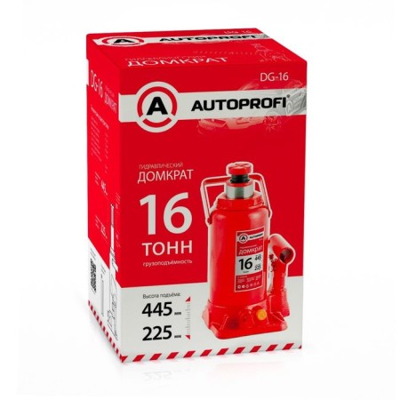 Hydoprofi DG-16 hydraulic jack, bottle, 16 tons, lifting height 445 mm-1