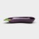 Ceramic eggplant plate, deep, purple, 25.5 cm, 1 variety, Iran