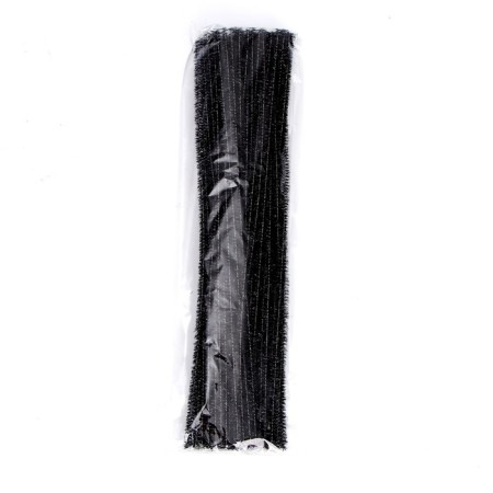 Wire with a pile for crafts "Shine", set of 50 pcs., Size 1 pc. 30 × 0.6 cm, black color-3