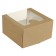 Confectionery packaging, box with a craft window, 18 x 18 x 10 cm