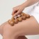 Massage "Caterpillar", universal, 17.5 × 7.5 × 6.5 cm, 10 balls, wooden