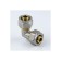 Aquasfera square 7005-04, crimping, d = 32 mm x 90 °, brass