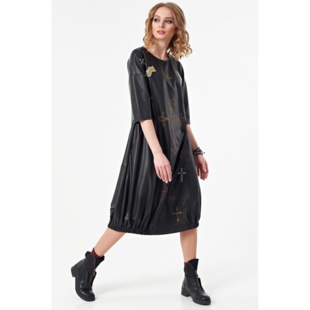 Women's dress, size 44, black color-7