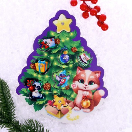 Magnetic fishing "New Year's fishing with a cat"-1