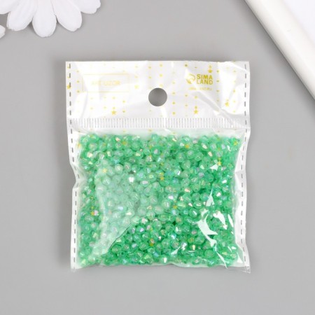 Beads for creativity Plastic "Rhombus Crystal Hologography" Set 20 grams 0.4x0.4 cm-3