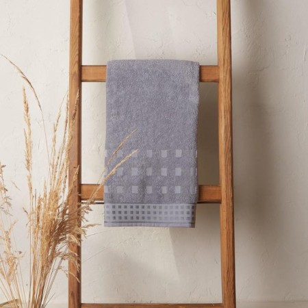 Terry towel Lovelife Square, 50x90 cm, ash-gray color-3