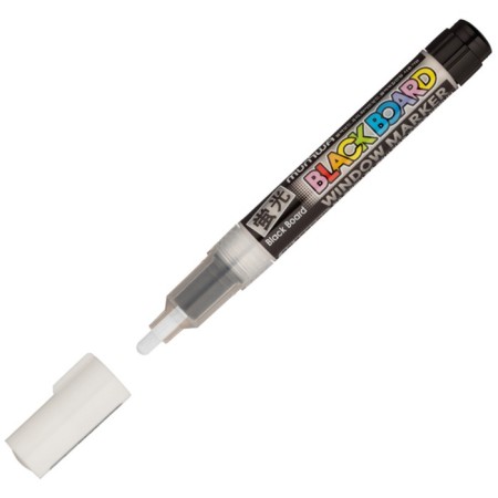 Cretaceous Munhwa "Black Board Marker", 3.0 mm, bullet, water base, white-3