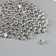 Beads for creativity plastic "Stars" set of 150 pcs silver 0.6x0.6x0.4 cm