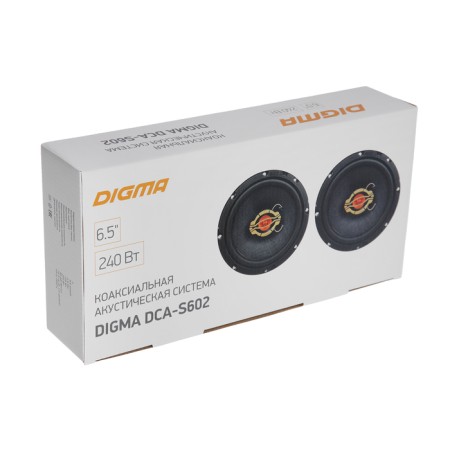 Car speakers Digma DCA-S602, 240 W, 86 dB, 4 Ohm, 16.5 cm, set 2 pcs, without a lattice-9
