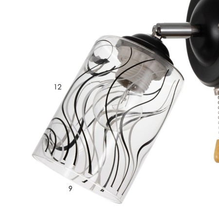 Bra 2200/1 E27 40W Black Chroma-7