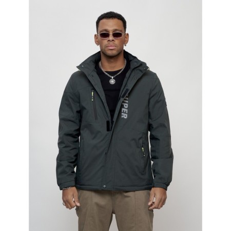 Sports male jacket, size 56, dark gray color-7