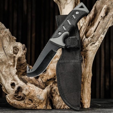Tactical knife "Alfa" 20.5cm, blade 95mm/3.6mm, skinny, gray