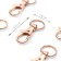 Metal carbine, 43 × 18 mm / 13 × 2.3 mm, 5 pcs, gold color