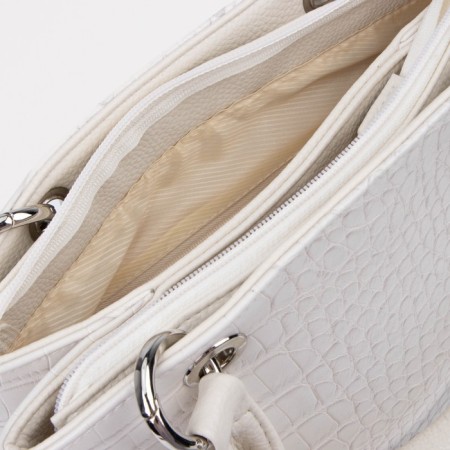 Bag Miss Bag with a zipper, beige color-2