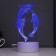 Sensor Lamp "dolphins" LED 7 USB colors/from batteries white RISALUX