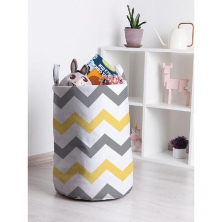 Basket for toys "Zigzag changes, size 35x50 cm