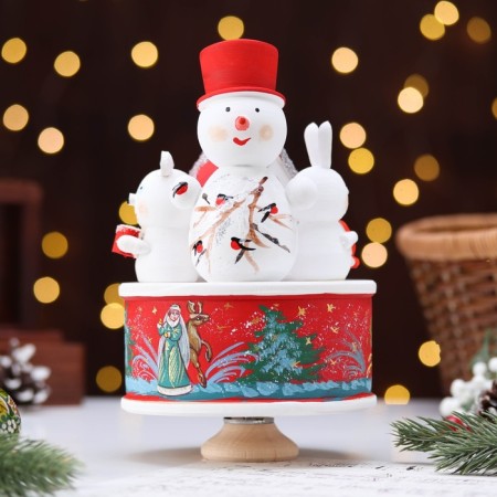 Musical souvenir "New Year's three", red