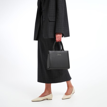 Female bag Textura, tout, medium size, color gray-9