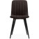 Stool on the metal frame Dani metal/velor, black/brown 43x48x85 cm