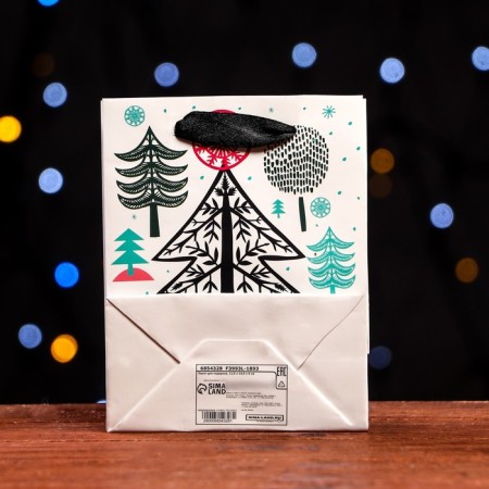 Laminated "decorative Christmas tree" 11.5 x 14.5 x 6 cm-1