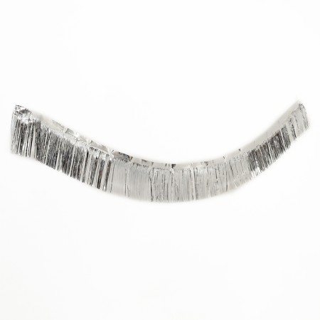 Garland "rain" with sticky tape, 2 meters, silver color